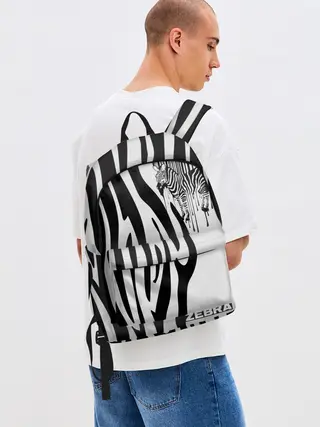 Рюкзак джинсовый / Zebra