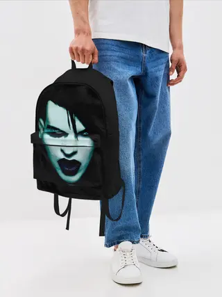 Рюкзак джинсовый / Marilyn Manson