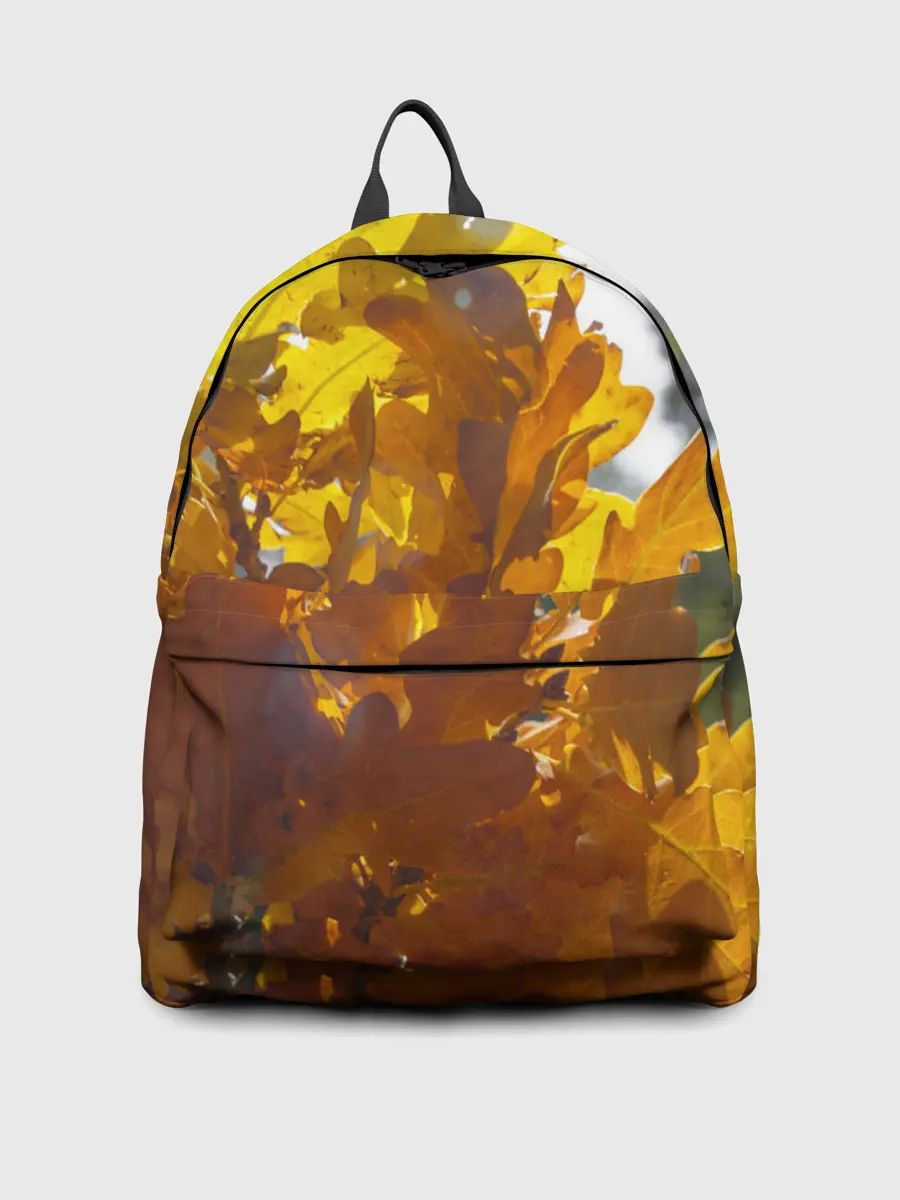 Рюкзак джинсовый / Букет из осенних листьев