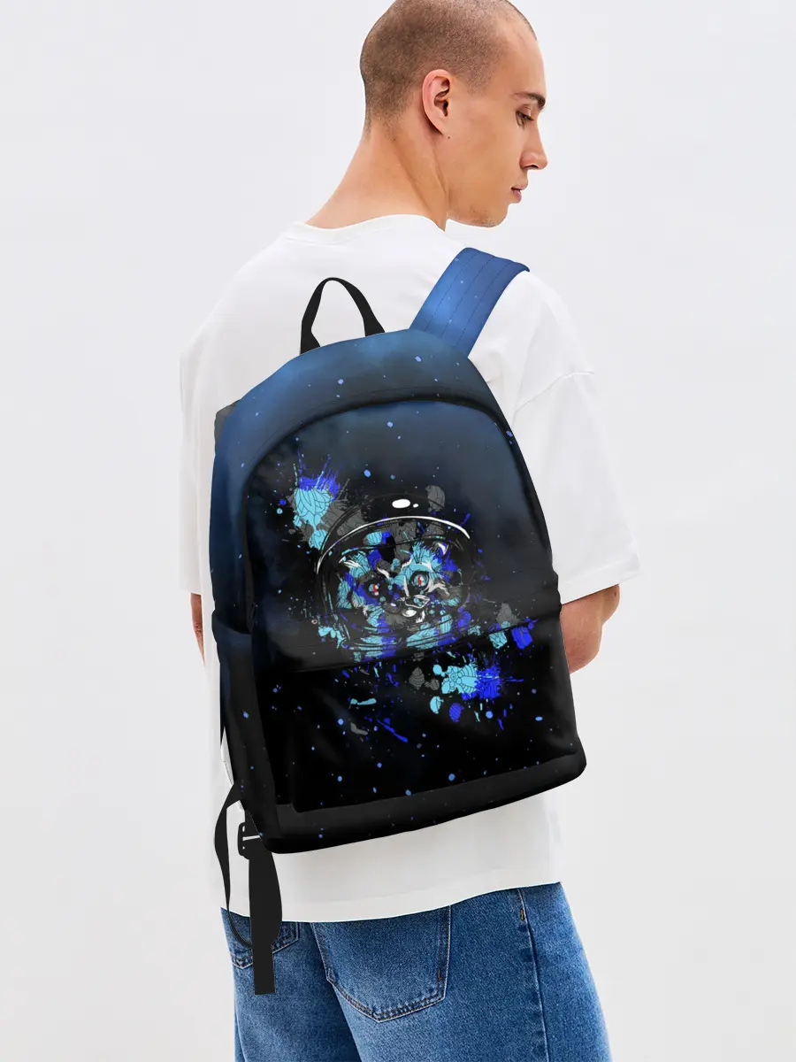 Рюкзак джинсовый / Космический кот