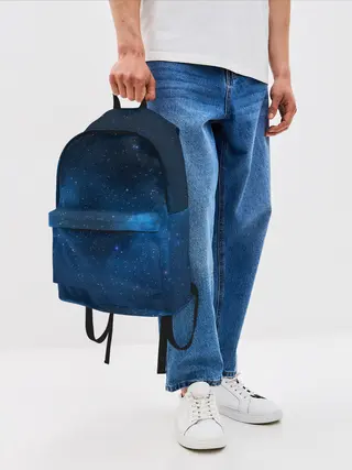 Рюкзак джинсовый / млечный путь
