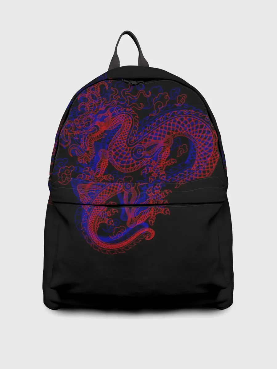 Рюкзак джинсовый / 3д Дракон