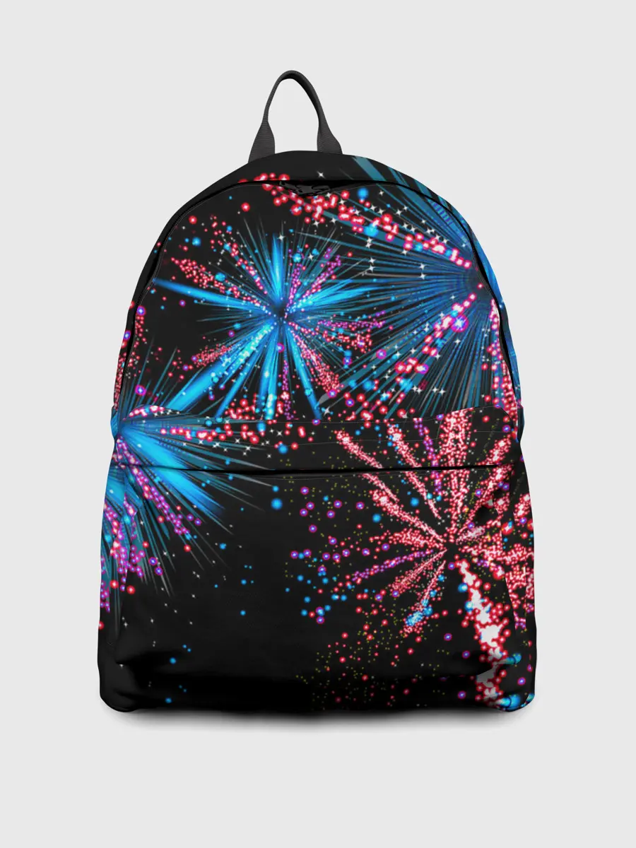 Рюкзак джинсовый / Праздничный фейерверк