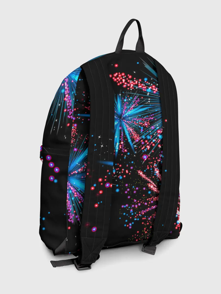 Рюкзак джинсовый / Праздничный фейерверк