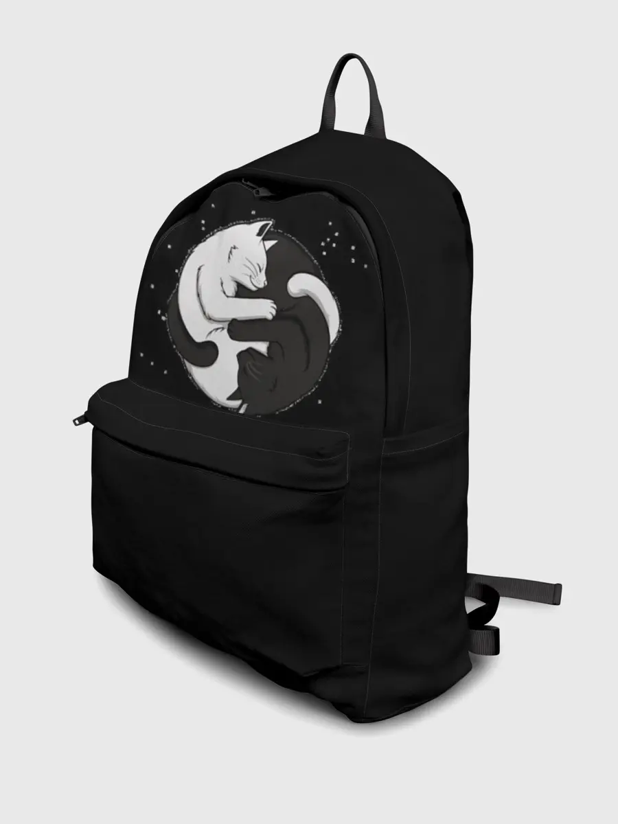 Рюкзак джинсовый / Коты Инь Янь