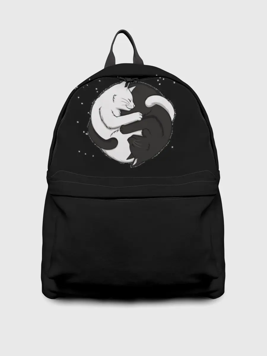 Рюкзак джинсовый / Коты Инь Янь