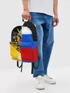 Рюкзак джинсовый / Российский Имперский Флаг
