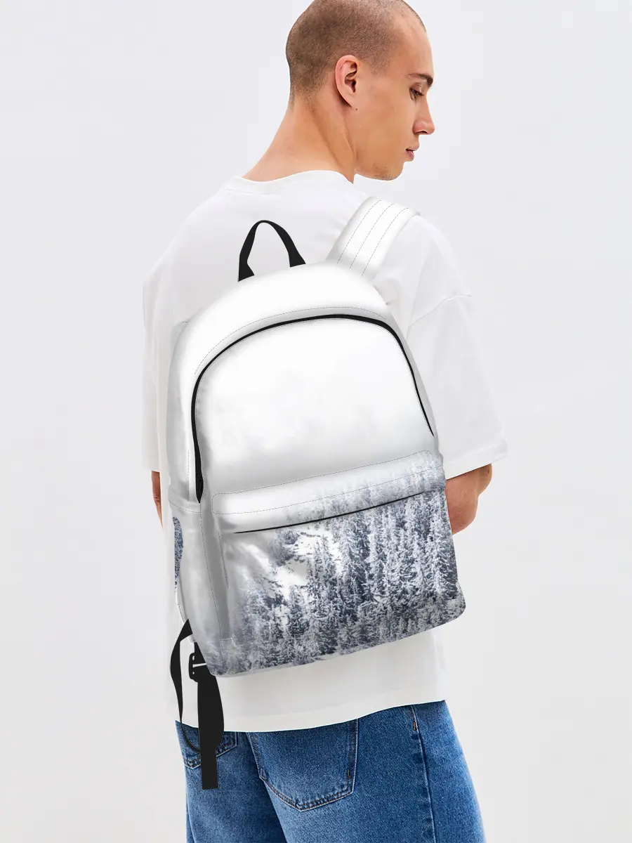 Рюкзак джинсовый / зимний лес