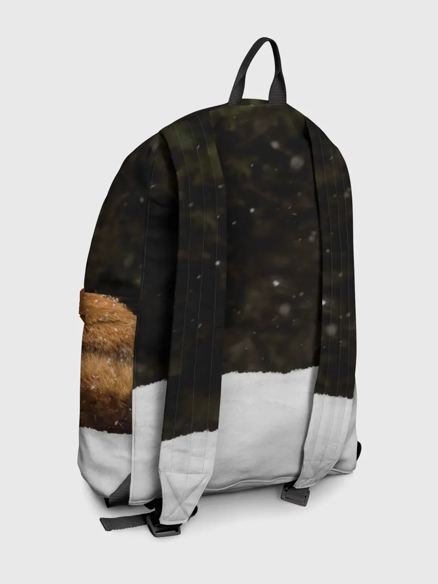 Рюкзак джинсовый / Лиса и снег