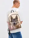 Рюкзак джинсовый / Красивый Волк
