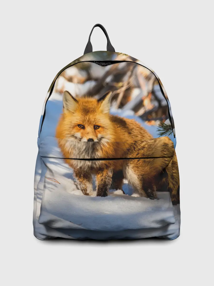 Рюкзак джинсовый / Лиса в лесу