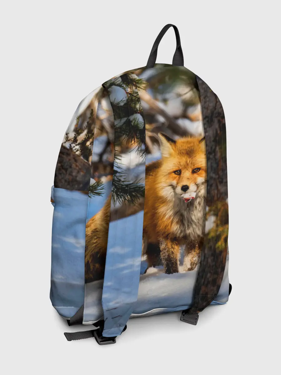 Рюкзак джинсовый / Лиса в лесу