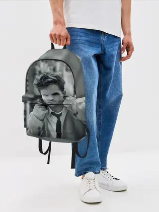 Рюкзак джинсовый / Роберт Паттинсон