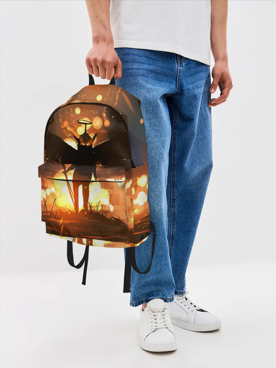 Рюкзак джинсовый / Темный ангел ада