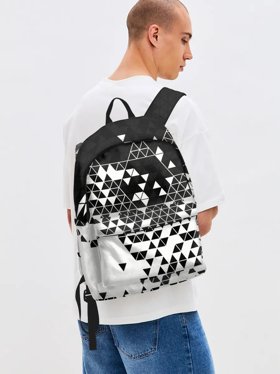 Рюкзак джинсовый / Векторные фигуры