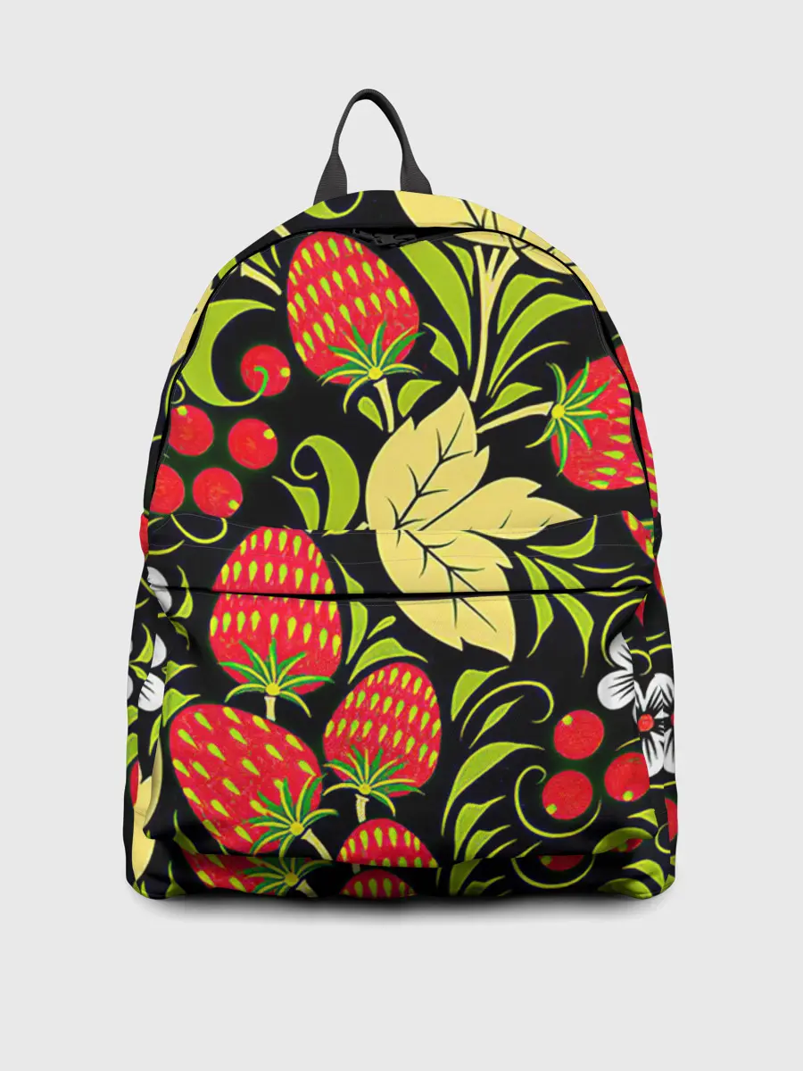 Рюкзак джинсовый / Хохлома