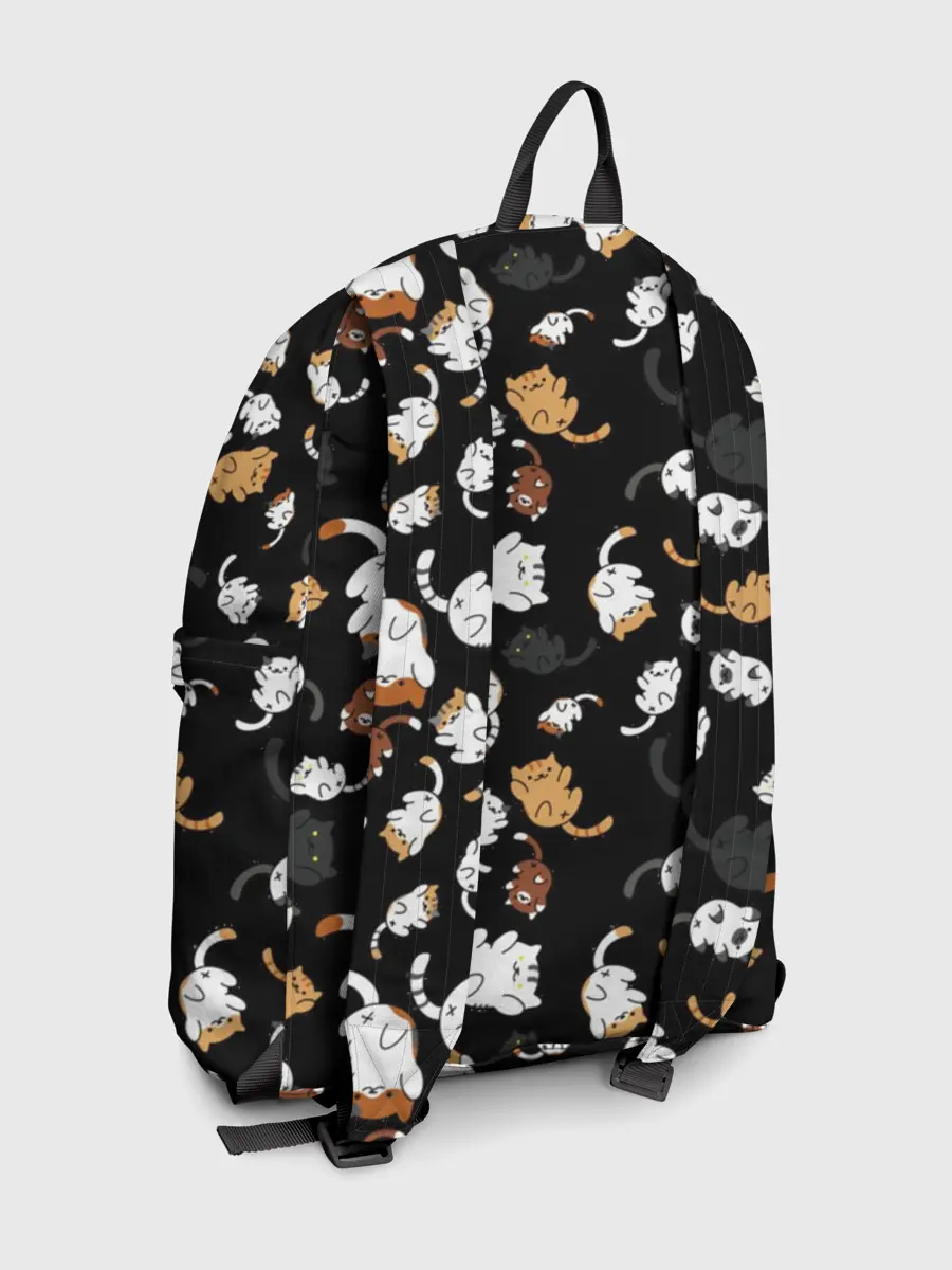 Рюкзак джинсовый / Котята паттерн