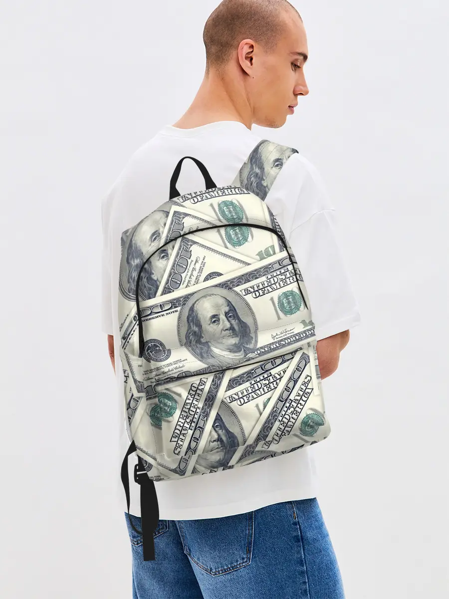 Рюкзак джинсовый / Доллары