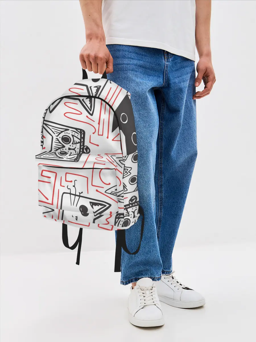 Рюкзак джинсовый / Cats