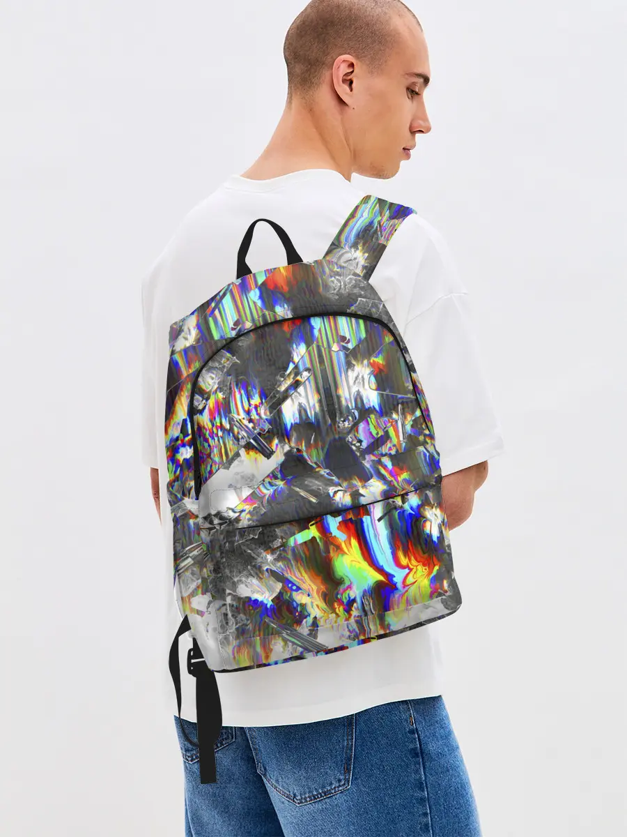 Рюкзак джинсовый / Gasoline stains abstraction