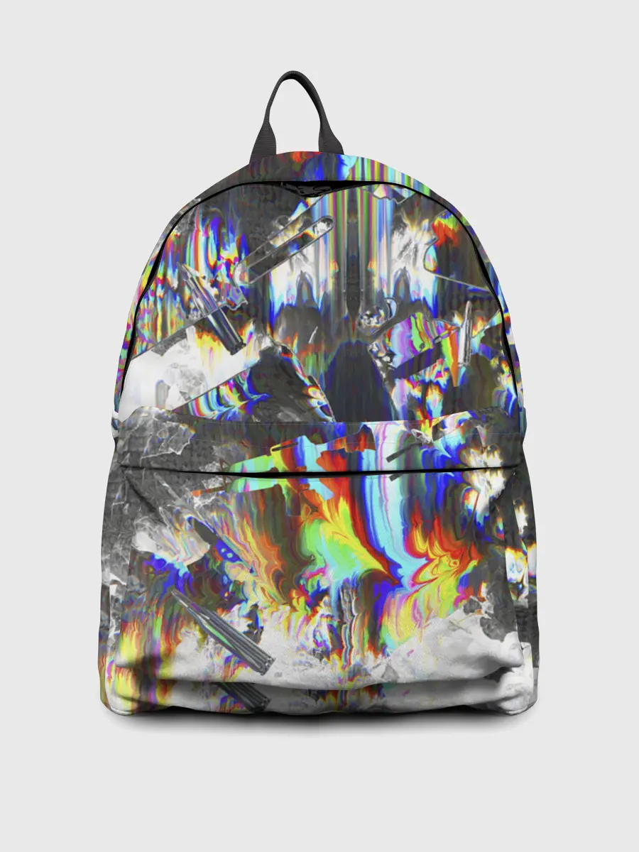 Рюкзак джинсовый / Gasoline stains abstraction