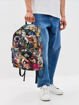 Рюкзак джинсовый / ACTION ANIME CHARACTERS!