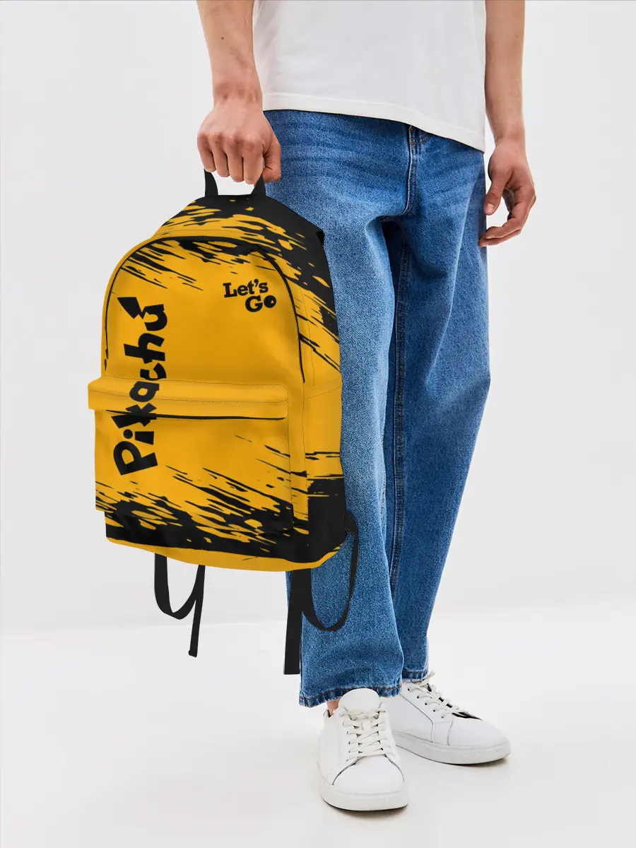 Рюкзак джинсовый / Pikachu black&yellow