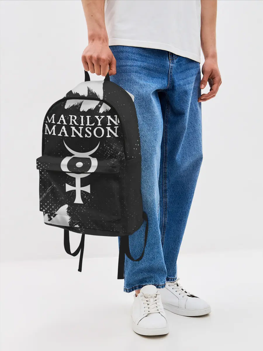 Рюкзак джинсовый / MARILYN MANSON / М. МЭНСОН