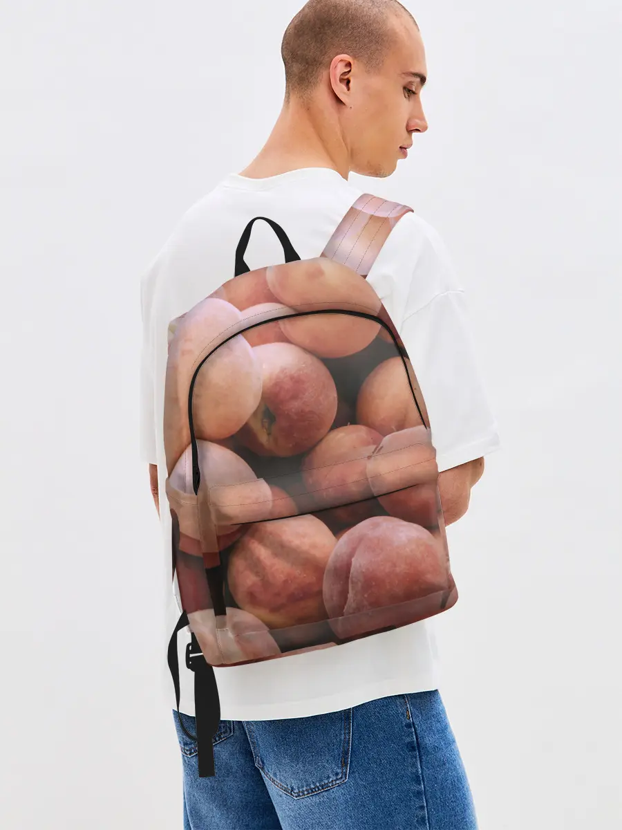 Рюкзак джинсовый / Персики.