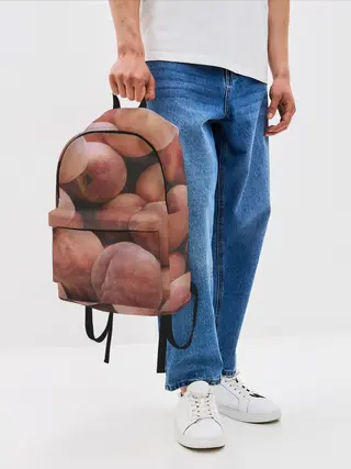 Рюкзак джинсовый / Персики.