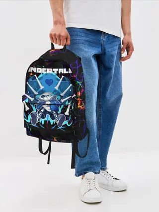 Рюкзак джинсовый / Undertale | Sans