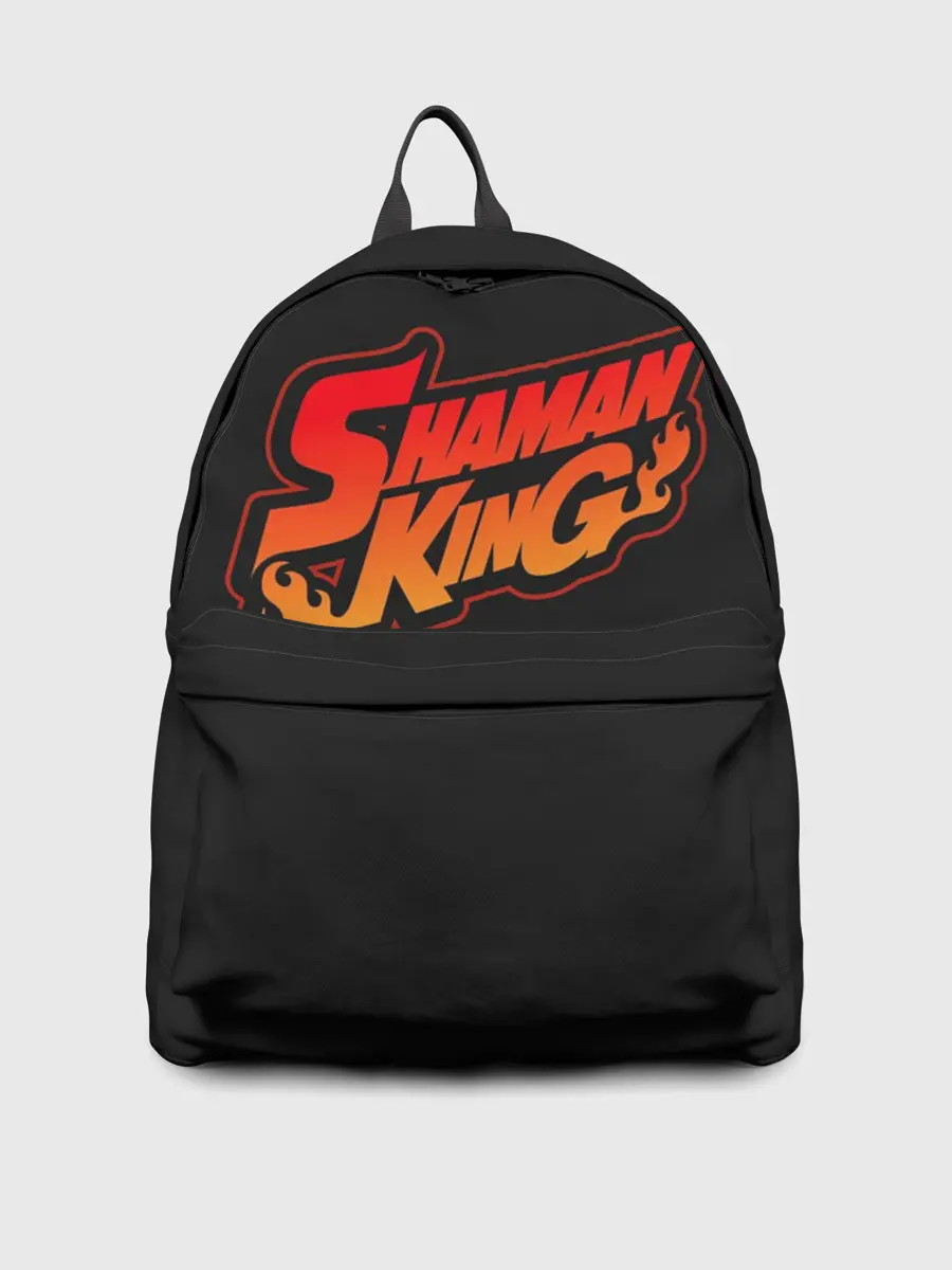 Рюкзак джинсовый / Огненный логотип Shaman King
