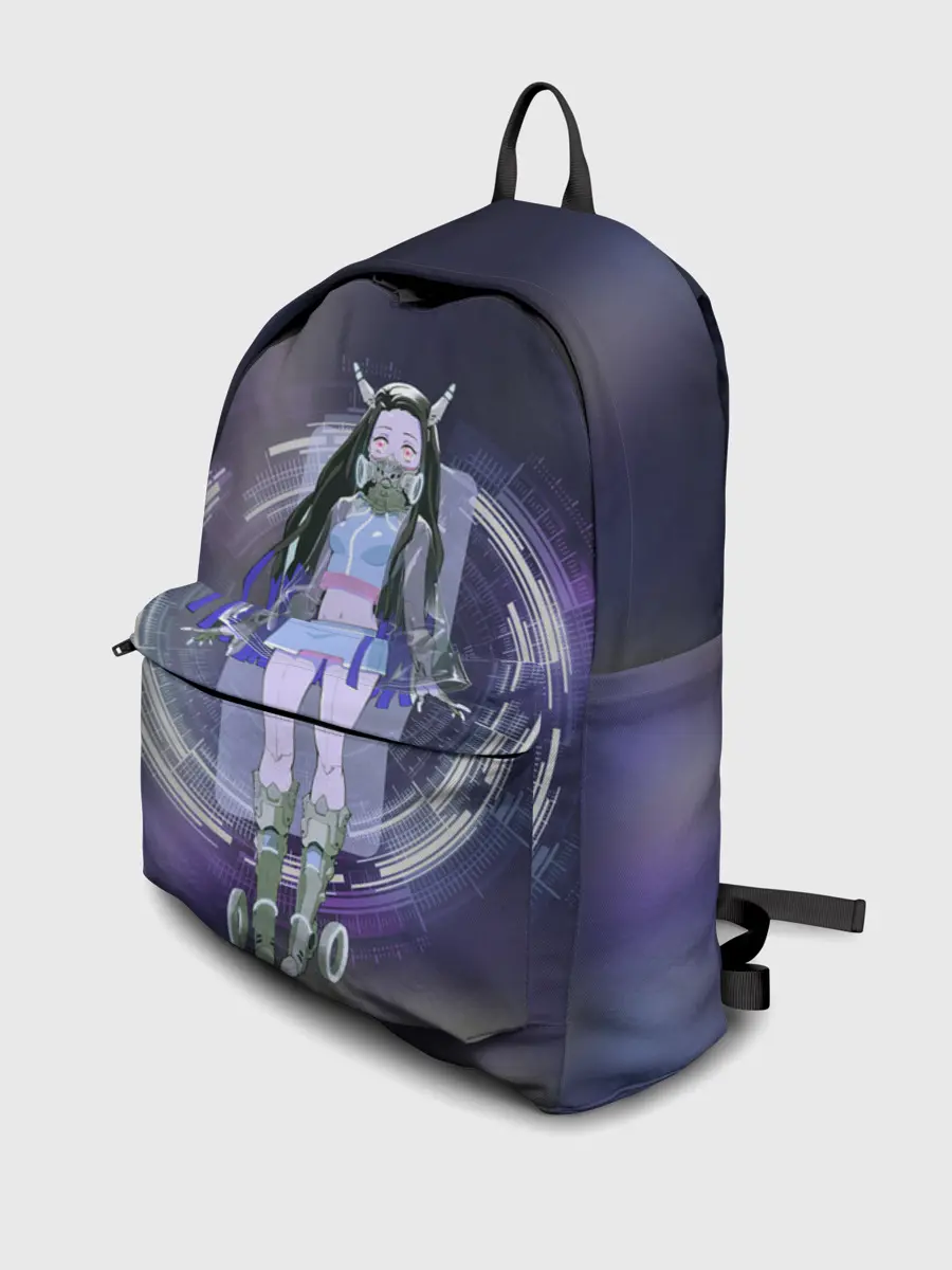 Рюкзак джинсовый / Nezuko Cyberpunk