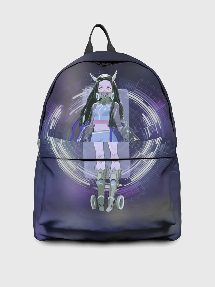 Рюкзак джинсовый / Nezuko Cyberpunk