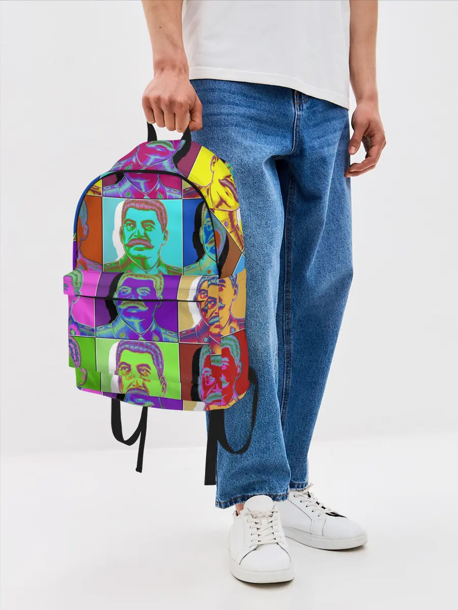 Рюкзак джинсовый / Stalin pop-art