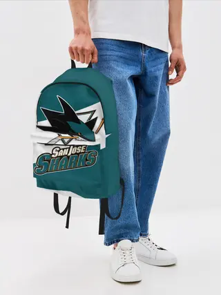Рюкзак джинсовый / Сан Хосе Шаркс