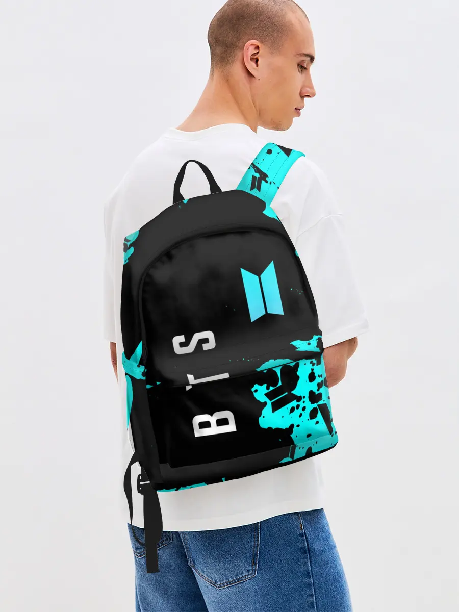 Рюкзак джинсовый / BTS / БТС