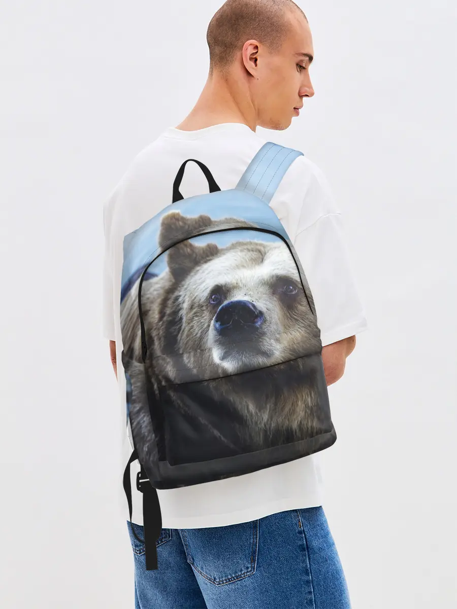 Рюкзак джинсовый / Гризли