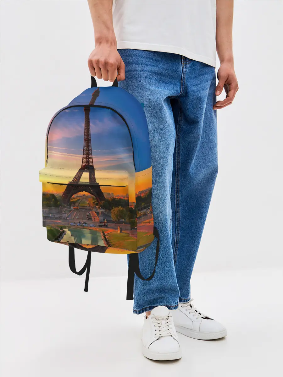 Рюкзак джинсовый / Эйфелева башня