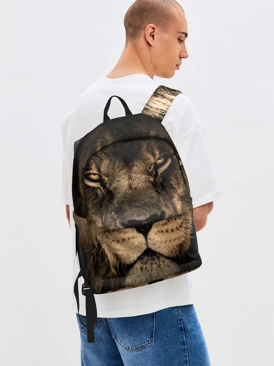 Рюкзак джинсовый / Лев