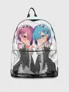 Рюкзак джинсовый / Re:Zero, Рам и Рем