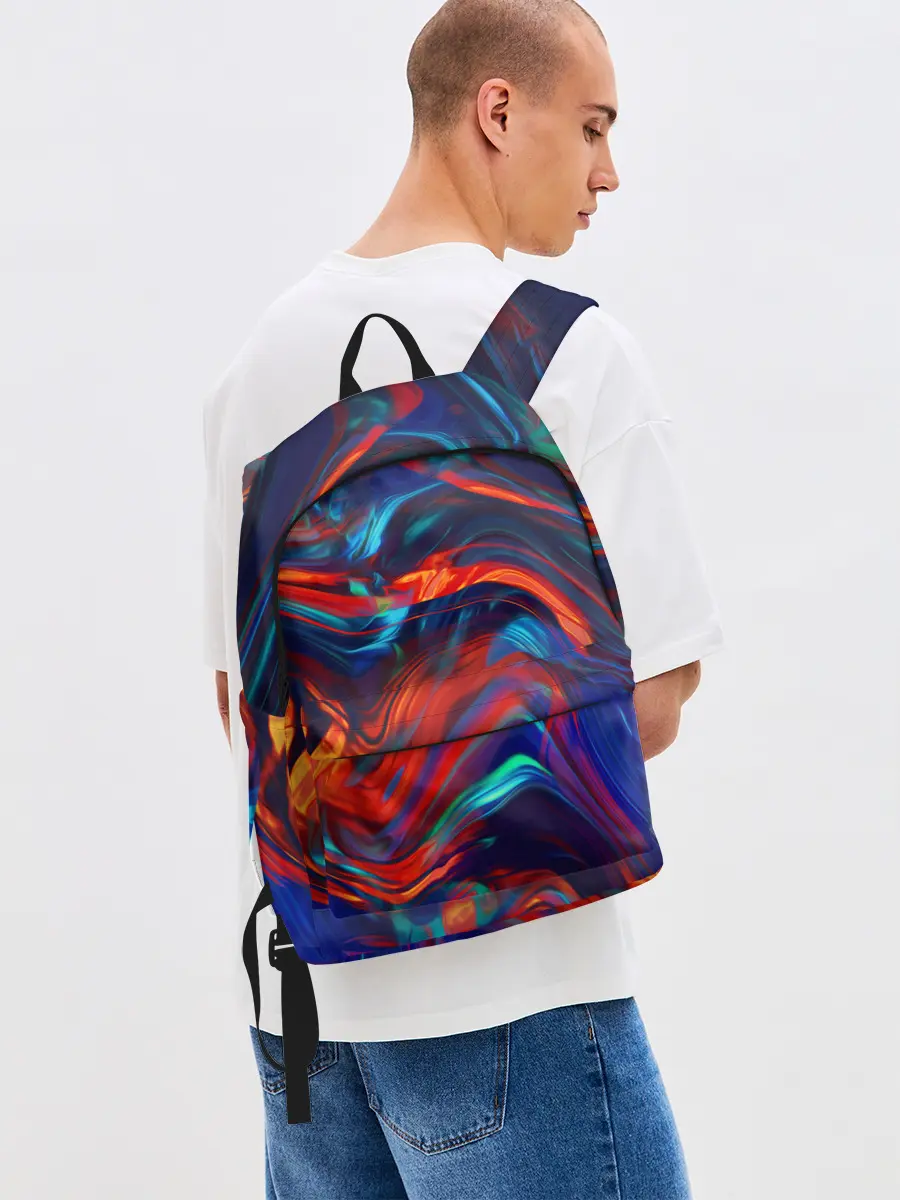 Рюкзак джинсовый / Абстракция краски