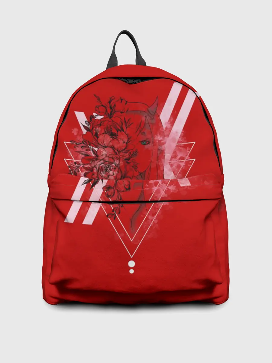 Рюкзак джинсовый / Darling in the Franxx Настроение цвета роз