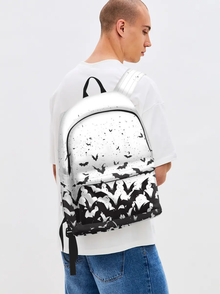 Рюкзак джинсовый / Летучие мыши
