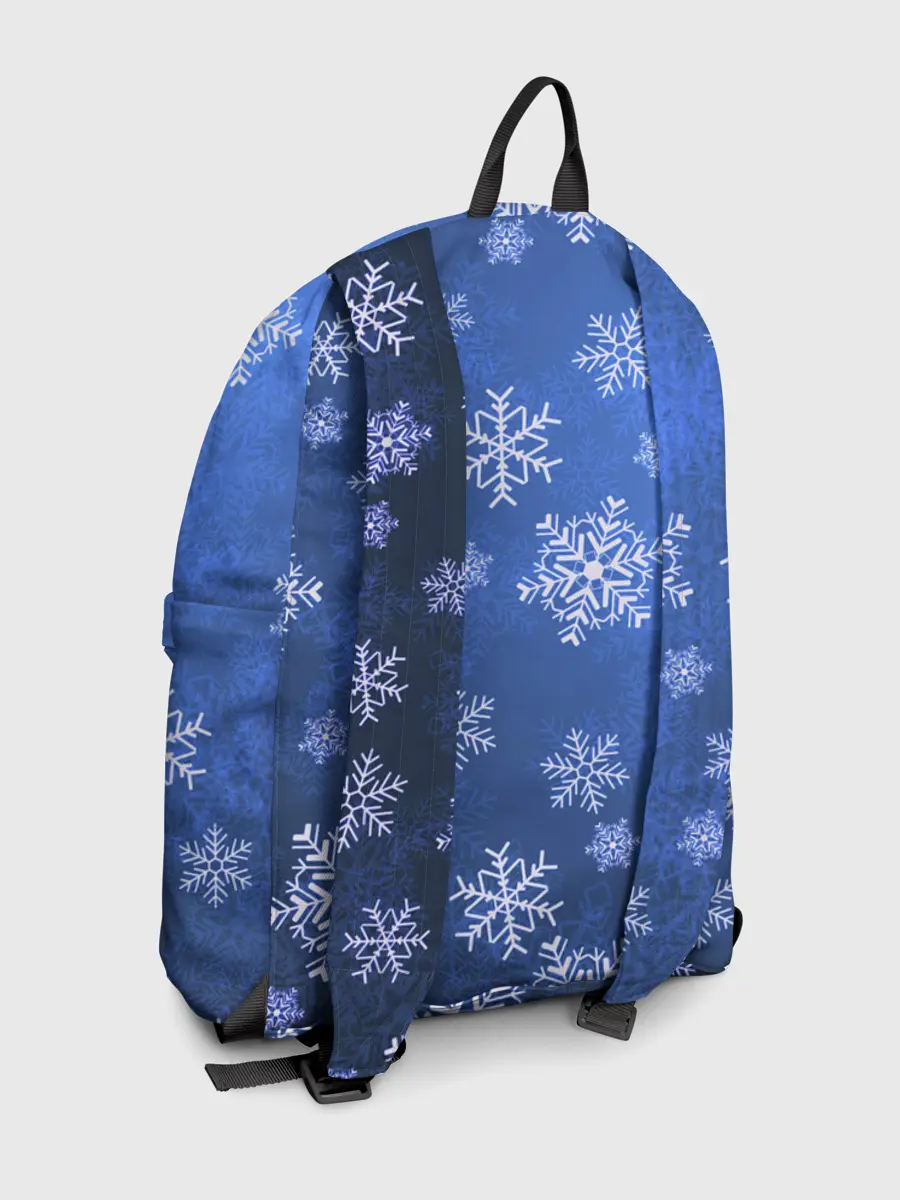 Рюкзак джинсовый / Снежинки.