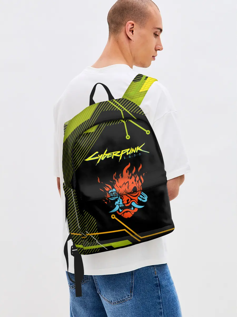 Рюкзак джинсовый / CYBERPUNK 2077.