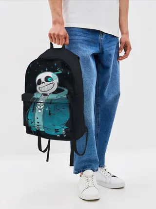 Рюкзак джинсовый / UNDERTALE SANS