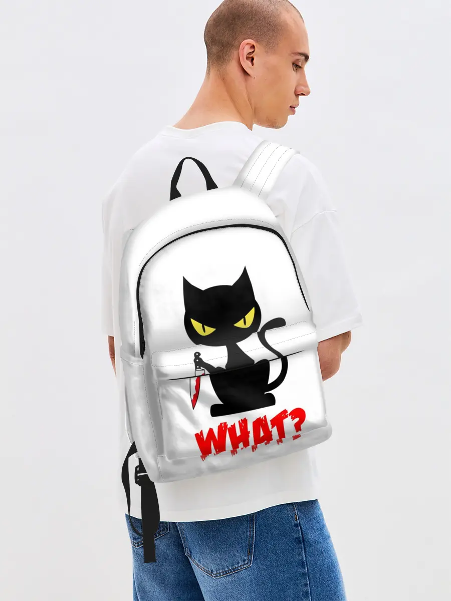 Рюкзак джинсовый / What Cat