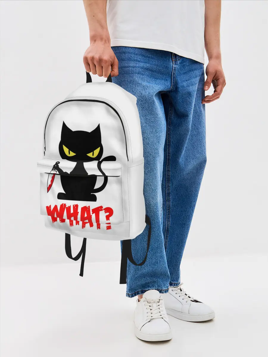 Рюкзак джинсовый / What Cat