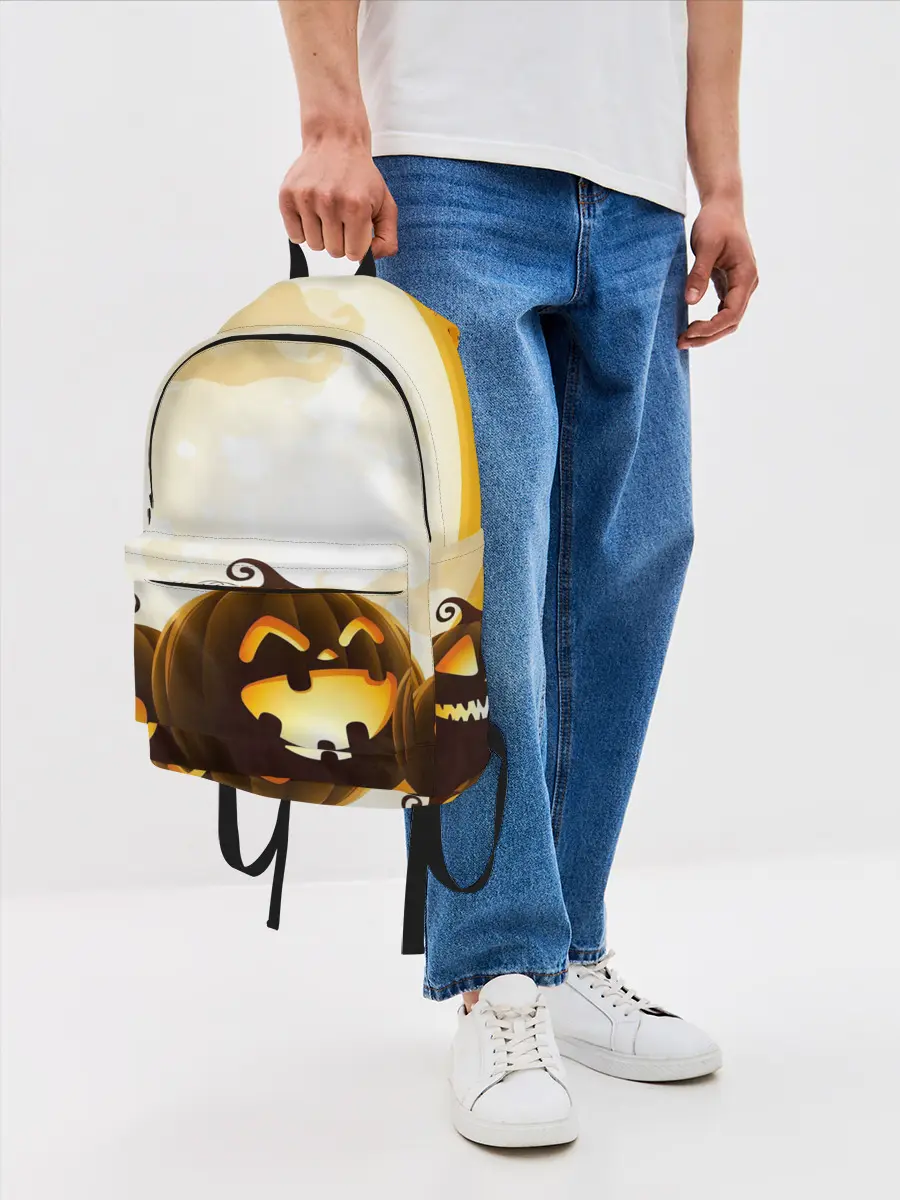 Рюкзак джинсовый / Тыквы